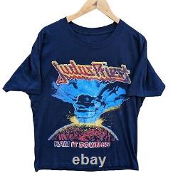 Super Rare Vintage 80s Judas Priest Double Sided Single Stitch Band Tee Size XL