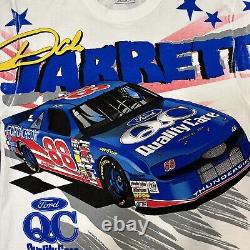 Super Rare Vintage 90s Dale Jarrett Rock N Roll AOP Nascar Shirt