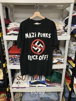 Super Rare Vintage 90s F Nazis T-Shirt. Size XL