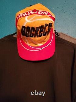 Super Rare Vintage 90s NBA Houston Rockets Snapback Hat
