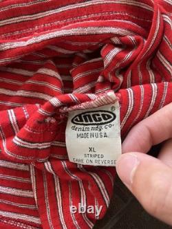 Super Rare Vintage 90s Single Stitch JNCO Striped Tee Made In USA Mens XL