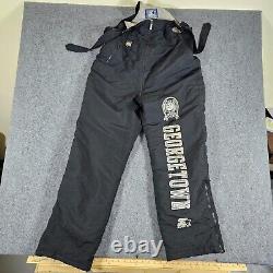Super Rare Vintage 90s Starter x Georgetown Performance Overalls Black Men's L