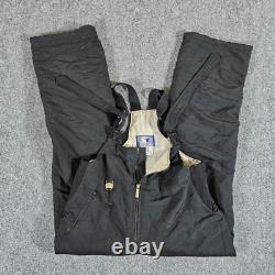 Super Rare Vintage 90s Starter x Georgetown Performance Overalls Black Men's L