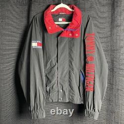 Super Rare Vintage 90s Tommy Hilfiger Wu Tang Big Logo Windbreaker Size L