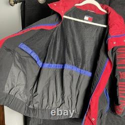 Super Rare Vintage 90s Tommy Hilfiger Wu Tang Big Logo Windbreaker Size L