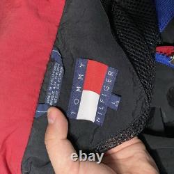 Super Rare Vintage 90s Tommy Hilfiger Wu Tang Big Logo Windbreaker Size L