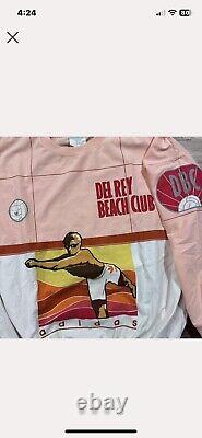 Super Rare Vintage Adidas AOP Volleyball Del Ray Crewneck Size L