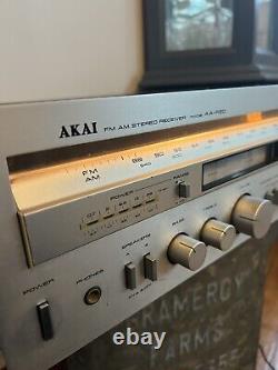 Super Rare Vintage Akai AA-R20 FM/AM Receiver Japan Silver Faced Tested