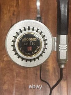 Super Rare Vintage Allorgan KH-116 Slim Mini Stereo Headphones Tested & Works