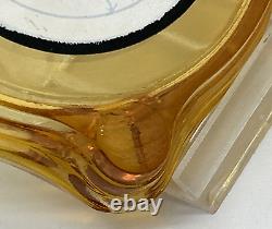 Super Rare Vintage Amber Glass Joe Di Maggio's Ashtray Free Shipping