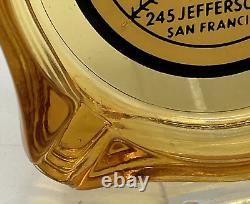 Super Rare Vintage Amber Glass Joe Di Maggio's Ashtray Free Shipping