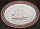 Super Rare Vintage/Antique Chinese Export Porcelain Platter The Ships 14 1/4