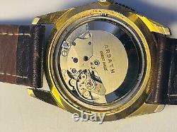 Super Rare Vintage Ardath Super Automatic Reefguard World time Day-Date Watch