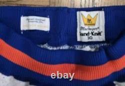 Super Rare? Vintage Authentic New York Knicks Baskeball Shorts Sand Knit