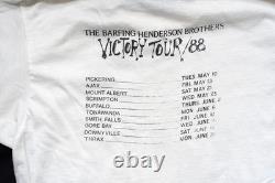 Super-Rare! Vintage BARFING HENDERSON BROTHERS Victory Tour 1988 t-shirt