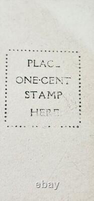 Super Rare Vintage Baseball Postcard Signed Chief Please Read