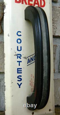 Super Rare Vintage Bell Bread Door Push / Pull Sign, Advanced Novelty Co