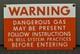 Super Rare Vintage Bell System Tech Warning Dangerous Gas Porcelain Sign