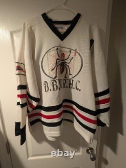 Super Rare Vintage Bellingham Black Widows Roller Hockey Club Jersey