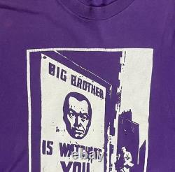 Super Rare Vintage Big brother Is Watching You 80s Promo T Shirt Single Stitch