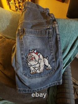 Super Rare Vintage Bulldog Jnco Jorts Men's 34 From The 90s