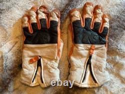 Super Rare Vintage Burton 2003 Analog (First Season) Leather Glove White Y2K 00s