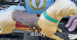 Super Rare Vintage Carousel Dog Full Size Will Ship