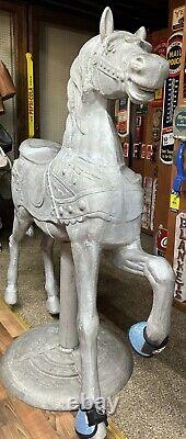 Super Rare Vintage Carousel Horse Cast Aluminum Coca Cola Stand Will Ship