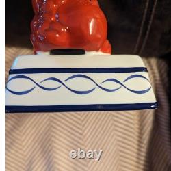 Super Rare Vintage Ceramic LOBSTER Crab Statue Dish Pottery Japan Figurine