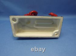 Super Rare Vintage Ceramic LOBSTER Crab Statue Dish Pottery Japan Figurine