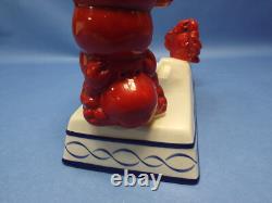 Super Rare Vintage Ceramic LOBSTER Crab Statue Dish Pottery Japan Figurine