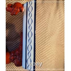 Super Rare Vintage Ceramic LOBSTER Crab Statue Dish Pottery Japan Figurine