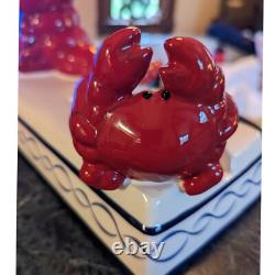 Super Rare Vintage Ceramic LOBSTER Crab Statue Dish Pottery Japan Figurine