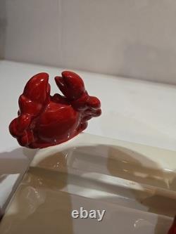 Super Rare Vintage Ceramic LOBSTER Crab Statue Dish Pottery Japan Figurine Coll
