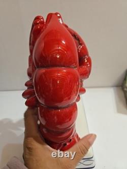 Super Rare Vintage Ceramic LOBSTER Crab Statue Dish Pottery Japan Figurine Coll