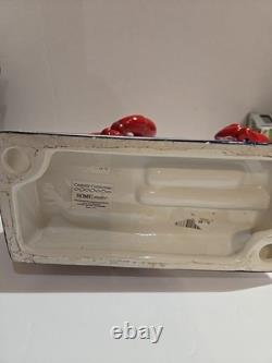 Super Rare Vintage Ceramic LOBSTER Crab Statue Dish Pottery Japan Figurine Coll