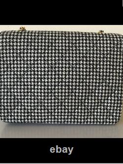 Super Rare Vintage Chanel Houndstooth Mini Flap Bag