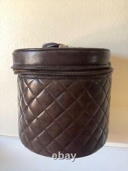 Super Rare Vintage Chanel Leather Vanity Bag