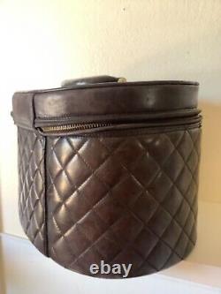 Super Rare Vintage Chanel Leather Vanity Bag