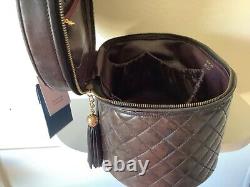 Super Rare Vintage Chanel Leather Vanity Bag