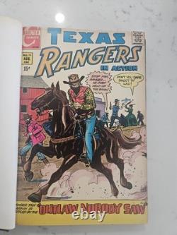 Super Rare Vintage Charlton Comics Leather Book With 12 Comics