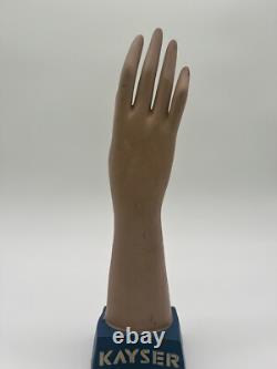 Super Rare Vintage Circa 1940s Kayser Plaster Hand As Is 14inch