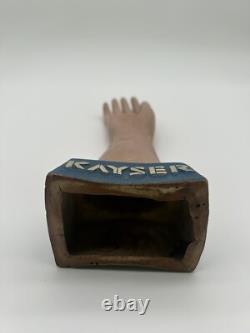 Super Rare Vintage Circa 1940s Kayser Plaster Hand As Is 14inch