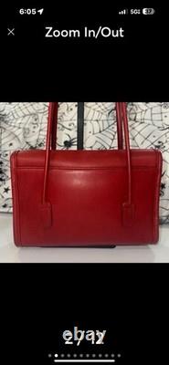 Super Rare Vintage Coach # 9032 Laurie bag red Authenticated Pristine