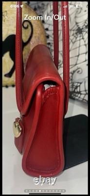 Super Rare Vintage Coach # 9032 Laurie bag red Authenticated Pristine