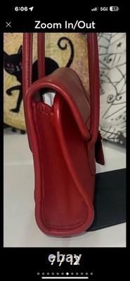 Super Rare Vintage Coach # 9032 Laurie bag red Authenticated Pristine