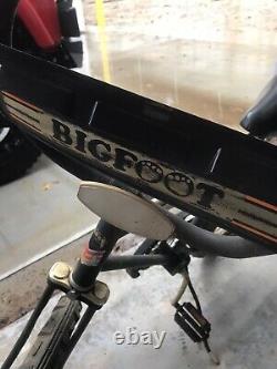 Super Rare Vintage Coast King Bigfoot Kids Bmx Black Bike Bicycle