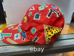 Super Rare Vintage Coca Cola Memphis Design Hat 90s NOS NEW Original