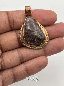 Super Rare Vintage Copper Campbellite Earrings And Pendant Geoff Cook Bisbee AZ