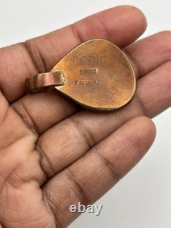 Super Rare Vintage Copper Campbellite Earrings And Pendant Geoff Cook Bisbee AZ